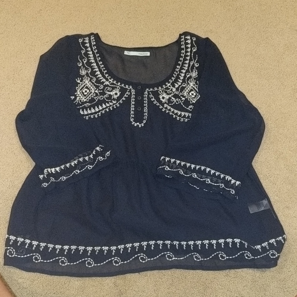 Maurice's sheer shirt